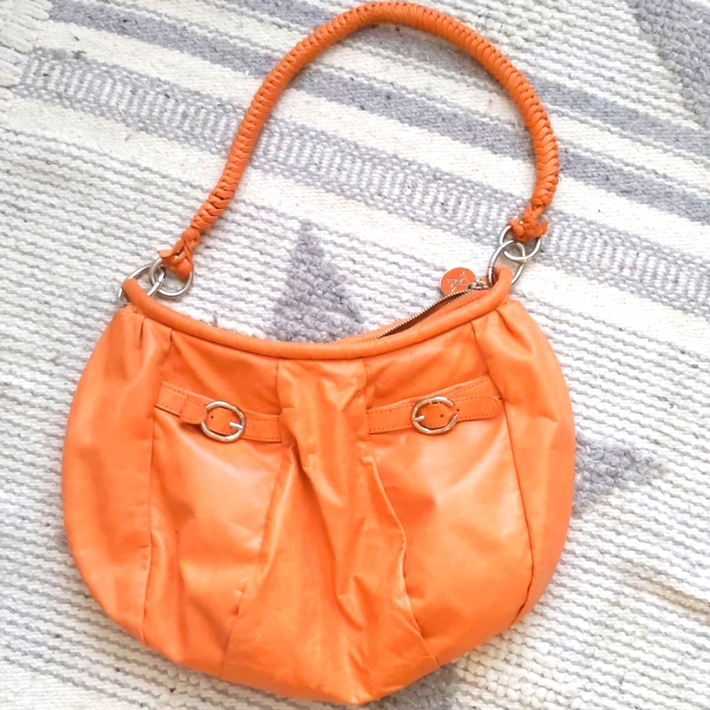 Adrienne Vittadini Orange leather purse